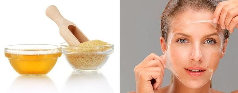 Gelatinemaske gegen Falten